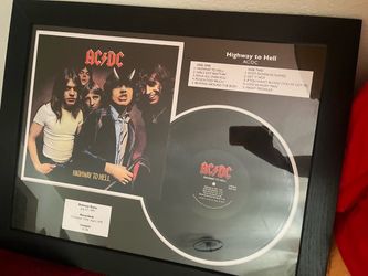 AC/DC cool frame with record