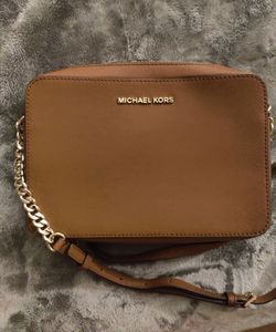 Micheal Kors Purse Shoulder Bag Gold Tan