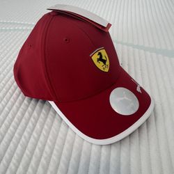 Scuderia Ferrari Puma 2025 F1 Fanwear Classic Adjustable Hat - Dark Red