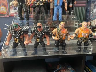 Wwf hasbro style road warriors and nasty boys figures