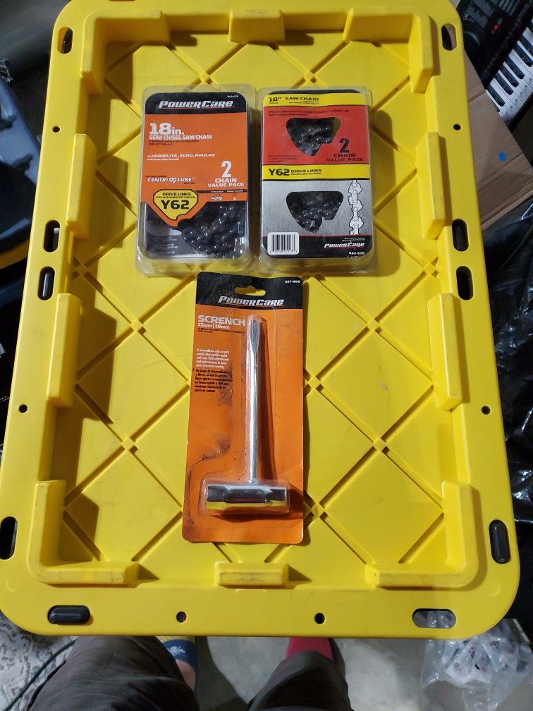 18 Inch Saw Chains 4 Brand New Plus Scrench