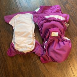 Set Of Four Bum Genius Cloth Diapers-new
