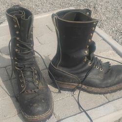 WHITES , Hook Lace, Steel Toe  Boots. 