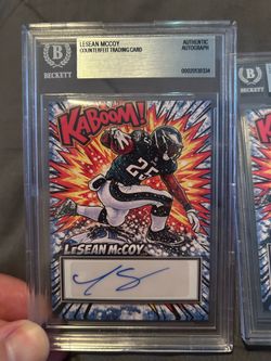 Lesean McCoy autograph card
