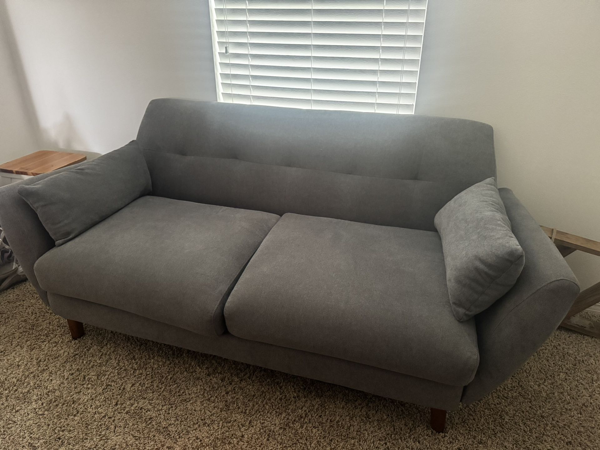 Gray Loveseat Couch
