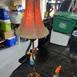 Two Old School Lamps 36” Height 