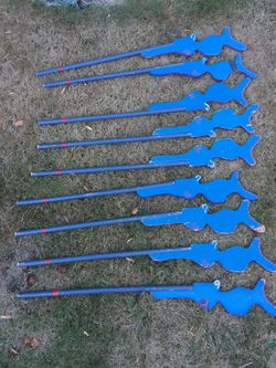 “9” HANDMADE PAINTED WOODEN TOY RIFLES