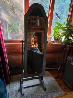 Beautiful Armoire Jewelry Mirror