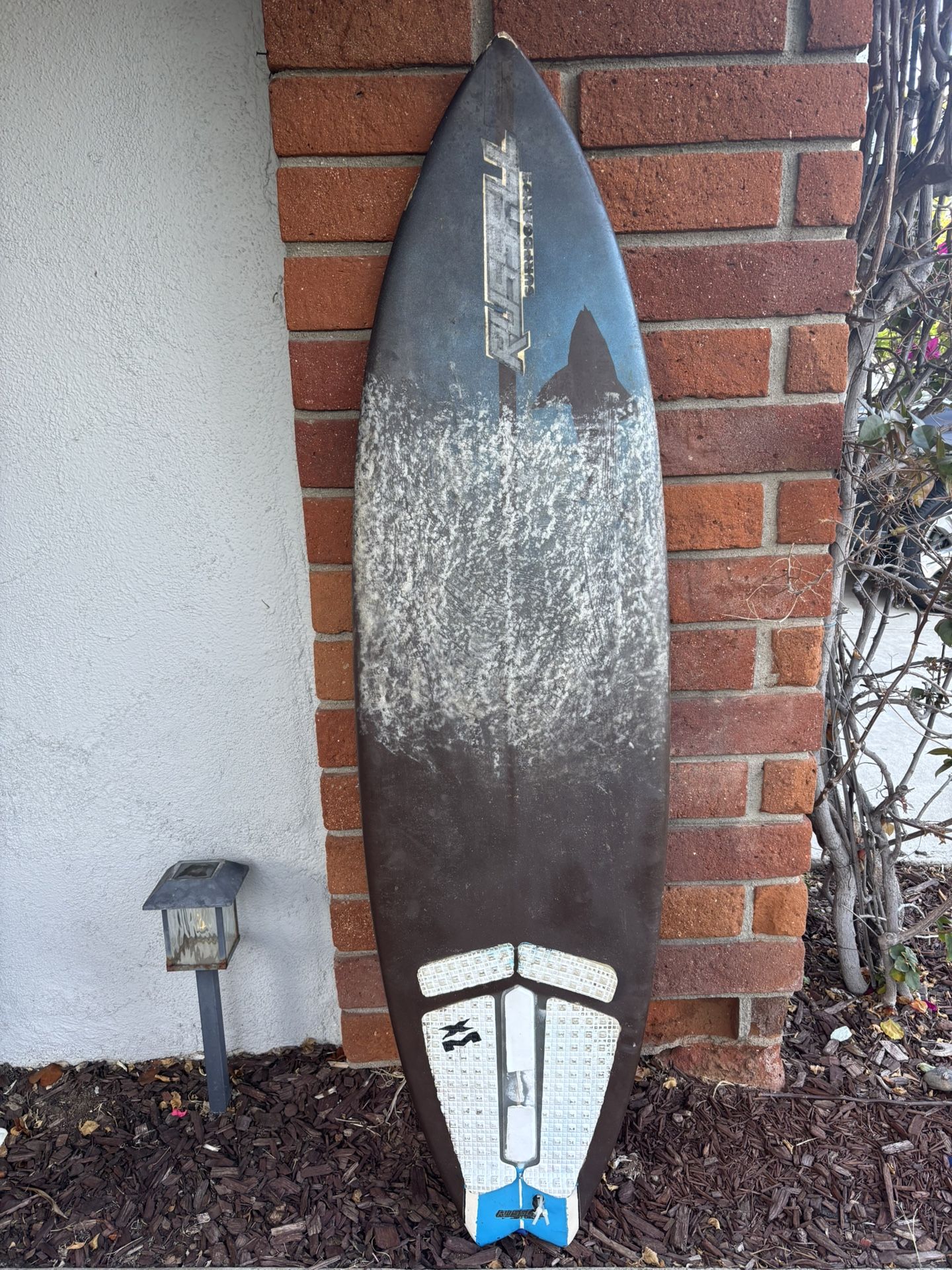 Russell Fish Surfboard And Bag