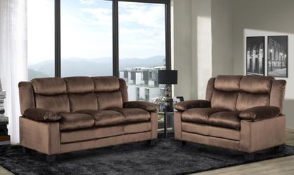 2 pc Living Room Set, Sofa and Loveseat