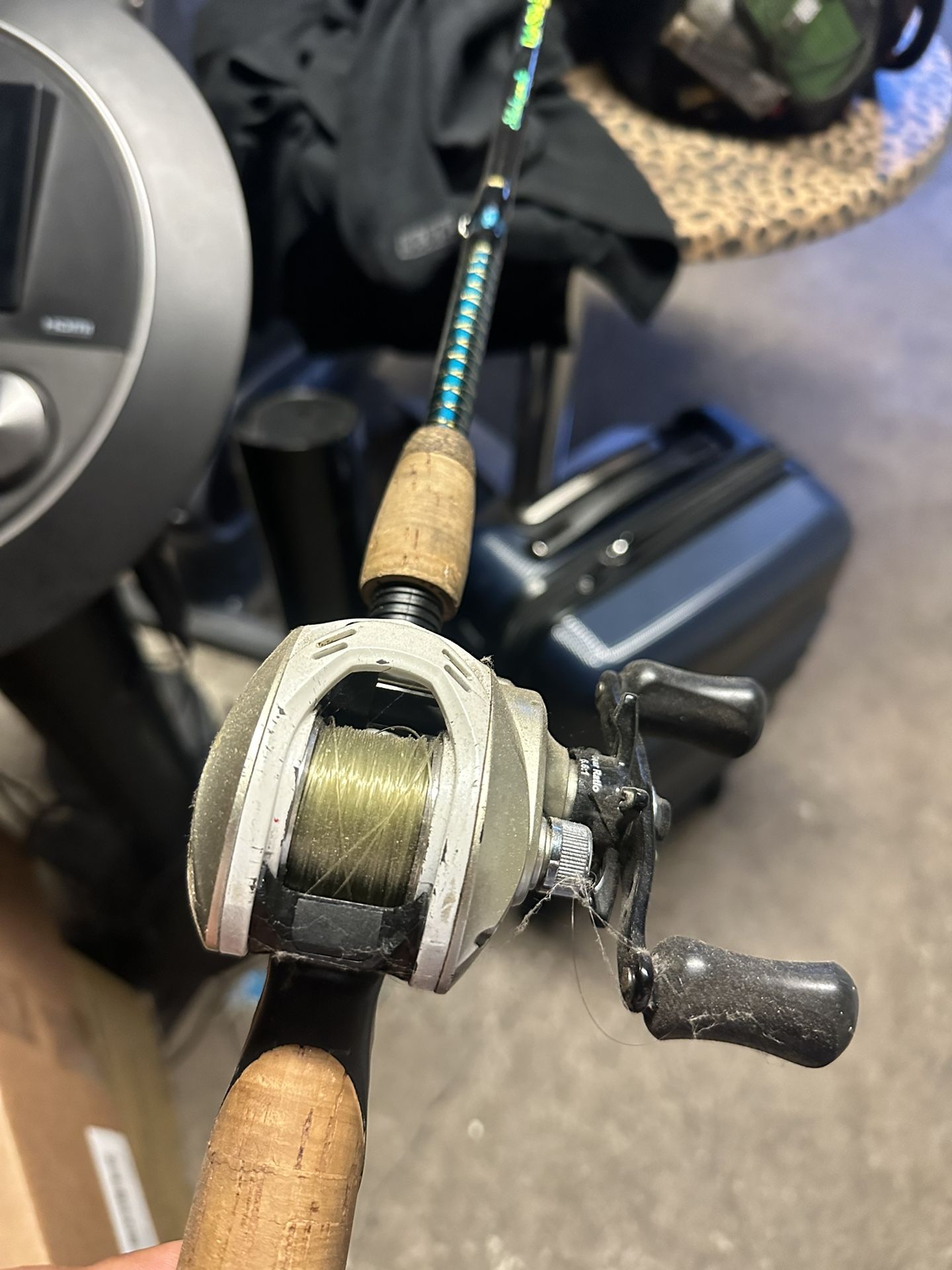 Baitcaster And Ugly Stik Pole Combo.
