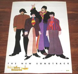 The Beatles 1999 YELLOW SUBMARINE GIANT 36x48 FRAMING QUALITY Poster