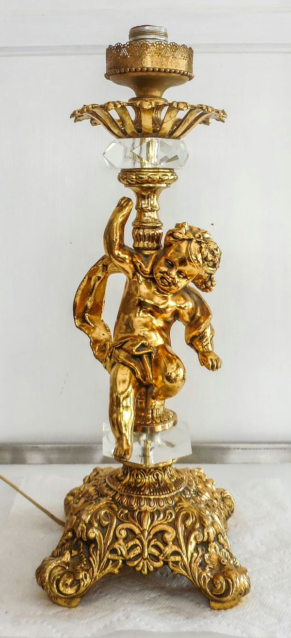 Vintage Brass Cherub Lamp With Prisms For In Tewksbury Ma Vintage Brass Cherub Lamp With Prisms For In Tewksbury Ma Offerup
