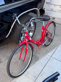 Iped Red beach cruiser foldable 26”