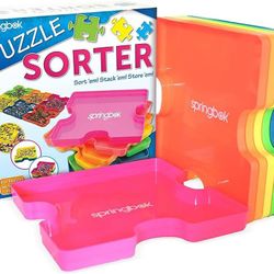 Springbok Puzzle Sorting Tray Set - Stackable , Multi-colors
