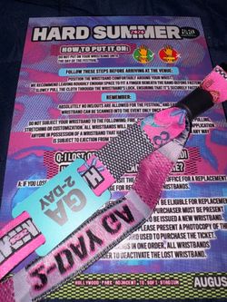 Hard summer wrist band