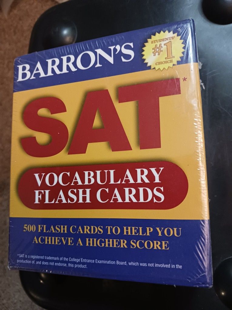 Barron's SAT Vocabulary Flash Cards (500 Flash Cards) - Brand New!