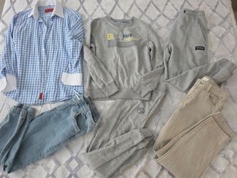 Boys Size 11-12 Designer Clothing Bundle - 6 Piece Lot (Zara, Mango, Byblos, Lefties, Milano)