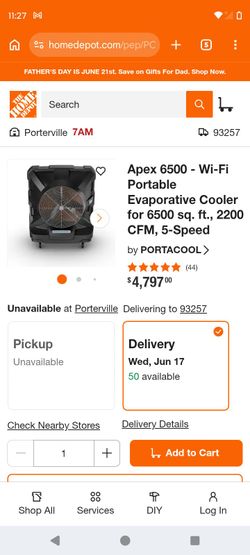 Porter cooler