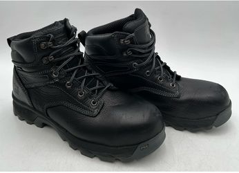 Timberland PRO Black Leather Work Boots