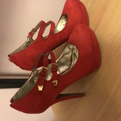 Material girl red heels