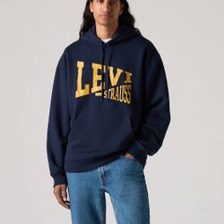 (Never worn) Levi Strauss Navy Blue Pull-over Hoodie