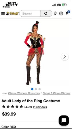 Women’s Ringmaster costume size Med