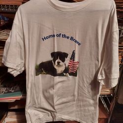 Vintage Spca Home Of The Brave T Shirt