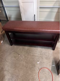 Padded Entryway Storage Bench