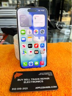 iPhone 15 Pro 128GB Unlocked to any carrier! 90 Day warranty! We offer financing.