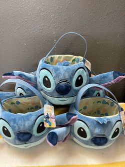 Disney Plush Basket - Stitch