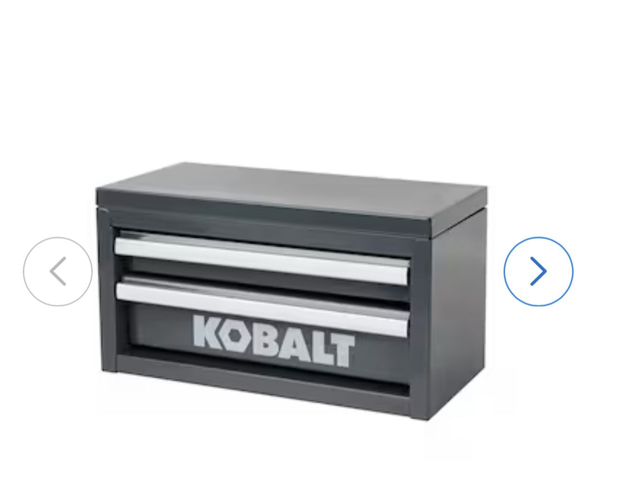 Gray Two Drawer Many Kobalt Toolchest