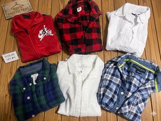 Set of 6 Children's Dress Shirts - Boys