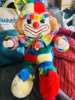Vintage Clown Plush Doll 