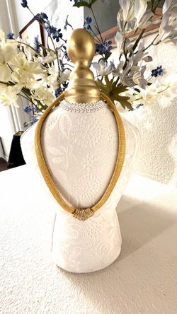 Gold Mesh Gold Plated Vintage Collar by Christian Dior