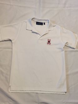 Psycho Bunny Kids White Polo Shirt