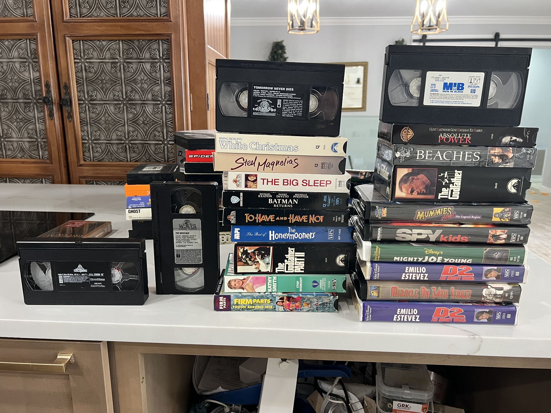 Various VHS Movie Tapes