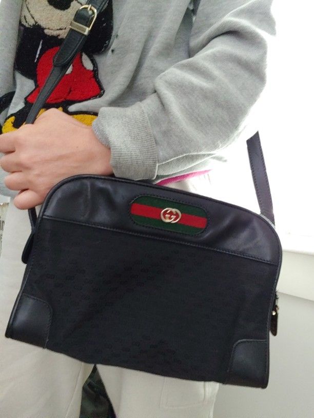 Authentic Vintage Gucci GG Monogram Micro Guccissima Ophidia Shoulder Bag