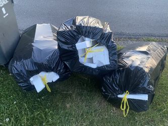 Free Styrofoam & Bubble For Packing 5 Full Bags