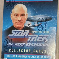 Star Trek The Next Generation Collector Cards Inaugural Edition Factory Sealed