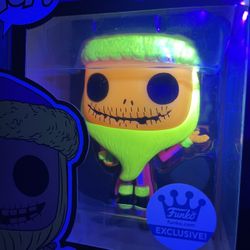 BlackLight Santa Jack Skellington Funko Pop *MINT* Online Shop Exclusive Disney Nightmare Before Christmas 72 with protector NBC