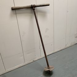 Antique Hand Auger Drill Primitive Vintage Rustic Farmhouse Tool Decor Eco