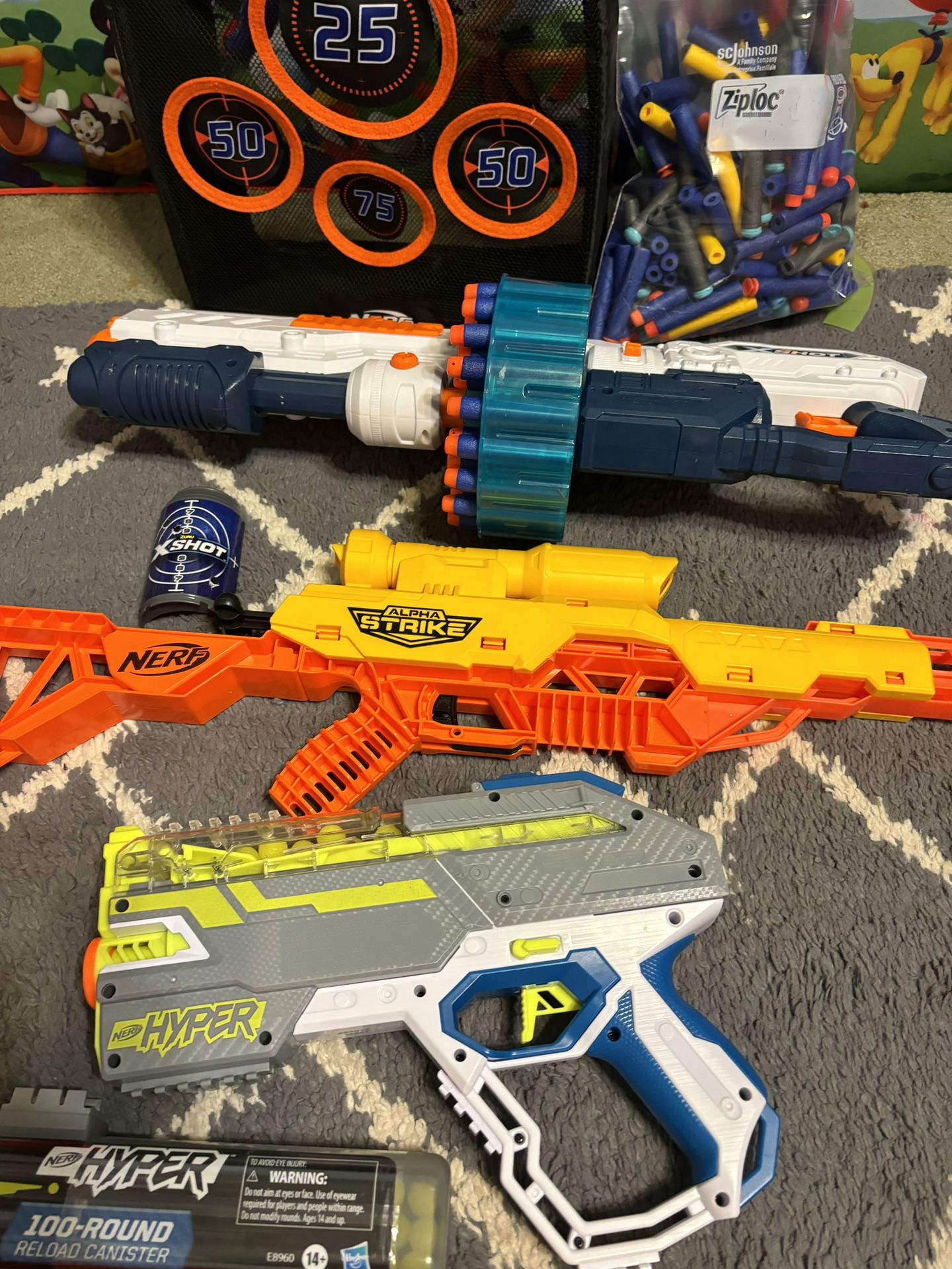 Nerf Gun Collection With Bullets $25