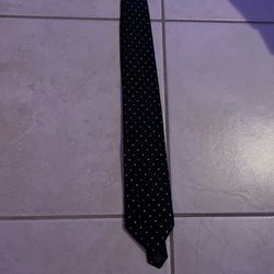 Black And White Dotted Tie Regular 