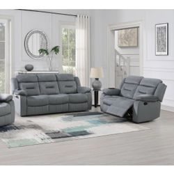 Recliner Sofa And Loveseat With USB Port Brand New 