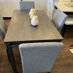 5 pc gray dining set