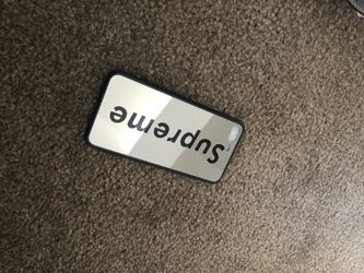 Supreme Mirrored Black Case Designer IPhone 6/7/8 Plus
