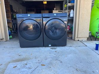 Samsung Smart Front Load Washer & Electric Dryer Set