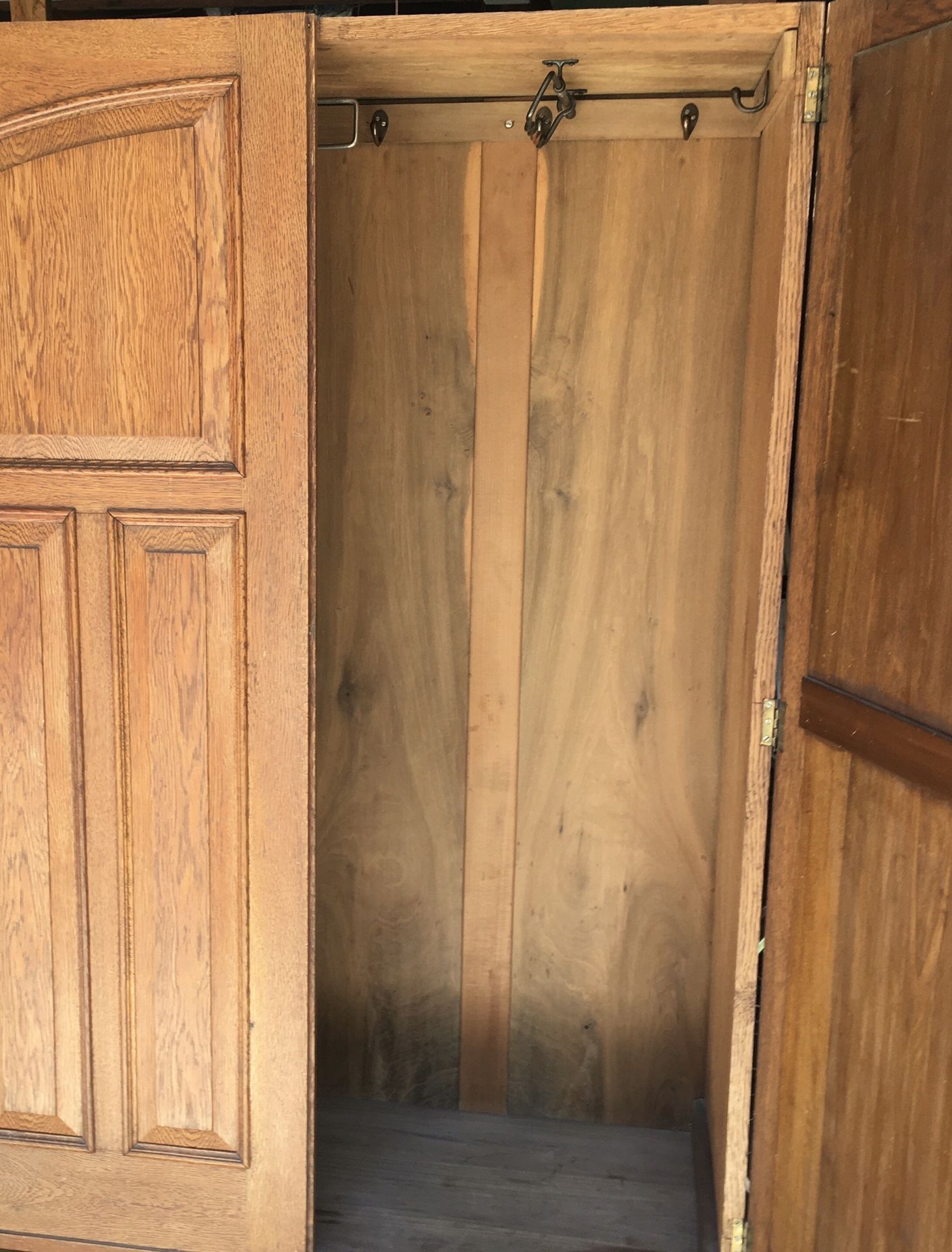 Antique Oak Armoire Wardrobe Primitive Mission for Sale in Fresno, CA
