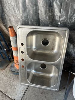 Stainless Steel Double Bowl Drop-In Kitchen Sink
